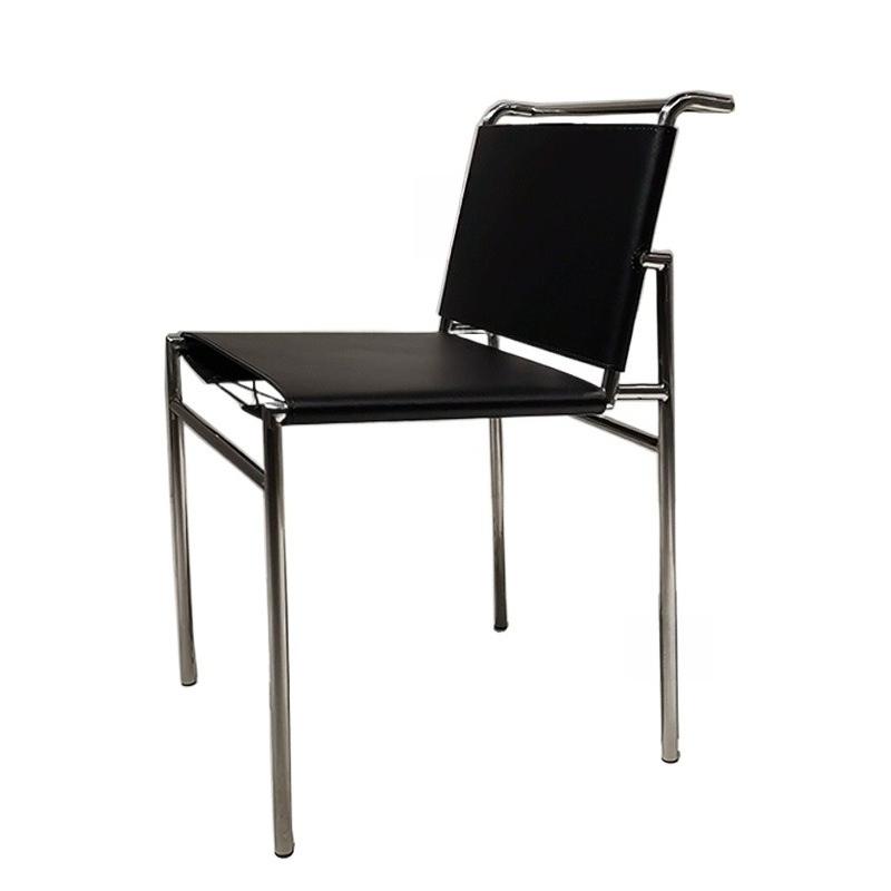 Design Living Room Chairs Metal Backrest Chair Nordic Modern Dining Chairs Minimalism Ergonomic Relaxing Chair Home Furniture