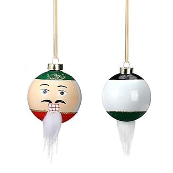 12Pcs/Set Christmas Ball Pendant Classic Color Scheme Bearded Man Ornament Christmas Decoration Festive Home