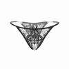 Women Lace Crotchless Panties Crotch Thong With Pearls Massaging Underwear 