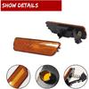 GTINTHEBOX Amber Lens Front Bumper Side Marker Light Housing Assembly Compatible with 1999-2005 Volkswagen MK4 Golf GTI R32 Rabbit Jetta