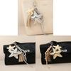 Style Star Pendant Keychain With Alloy Chain For Fashionable Bag Decor