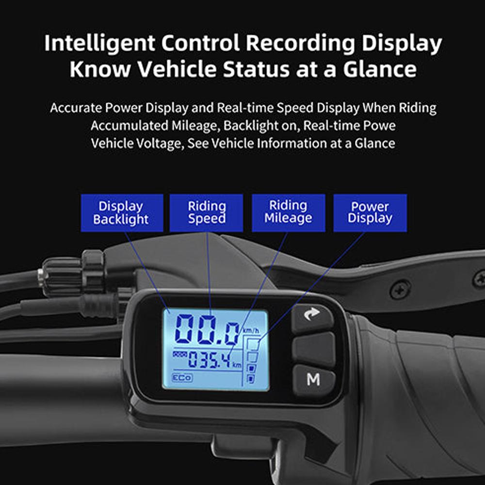 Electric Bike Foldable DYU 14" 250W Motor Top Speed 25Km/h 48V 7.8AH Max Range 60Km Black A5