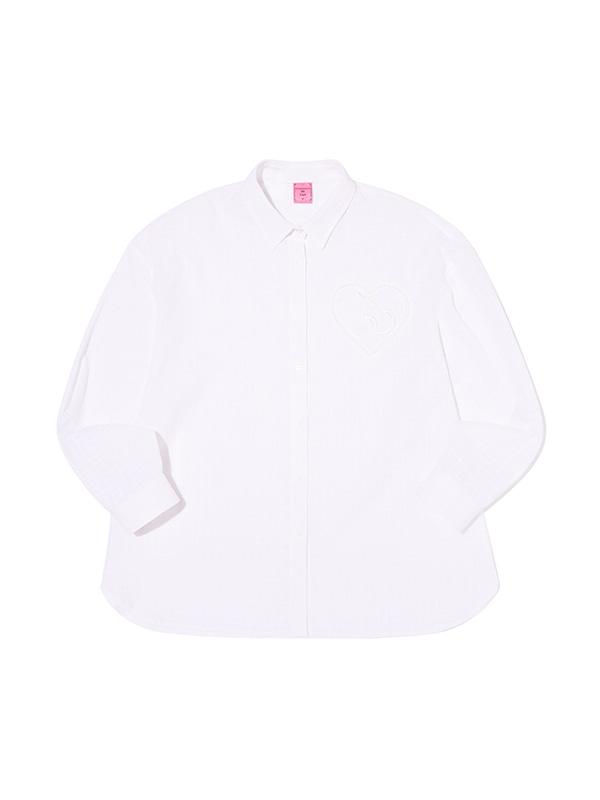 KIRSH X Charmy Kitty Loose Fit Summer Shirt [White]