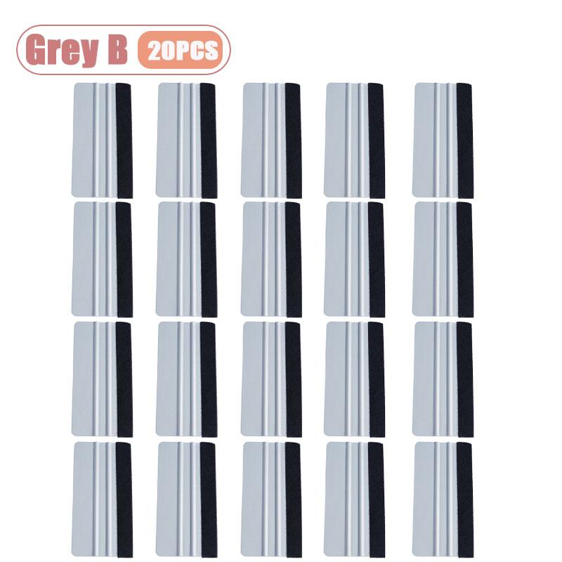 1-20pcs Non Scratch Vinyl Wrap Squeegee Set Car Wrapping Tool with Scraper for Decal Removal Bubble Blaster Car Tools