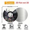 Metal Wall Art Vinyl Record Flower Poster Home Decor