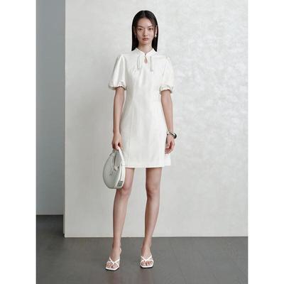 PEACEBIRD Women's New Chinese Style A-Line Dress