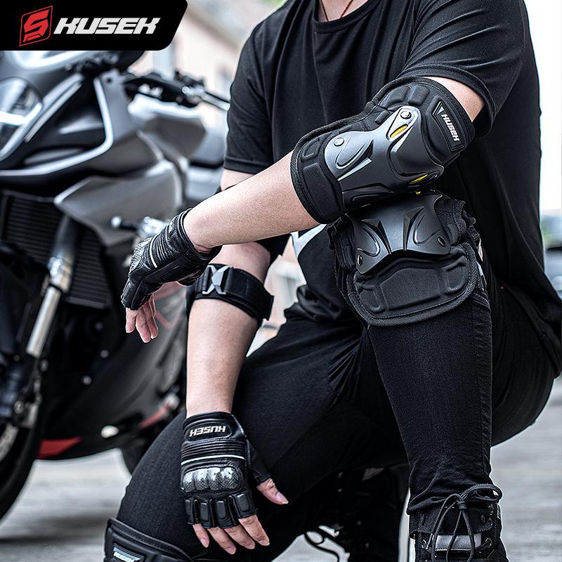 Universal Windproof Motorcycle & Electric Scooter Knee Pads - All-Season Men's & Women's Protective Gear, Anti-Fall Leg Guards for Cycling