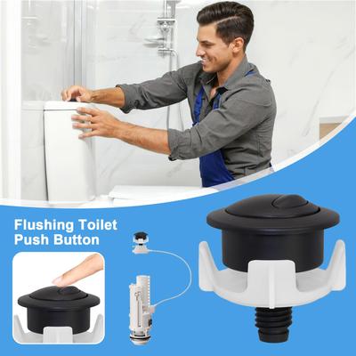 Toilet Push Button Toilet Flushing Replacement Button Modern Tank Parts Residential Plumbing Repair For Homeowner Men Women