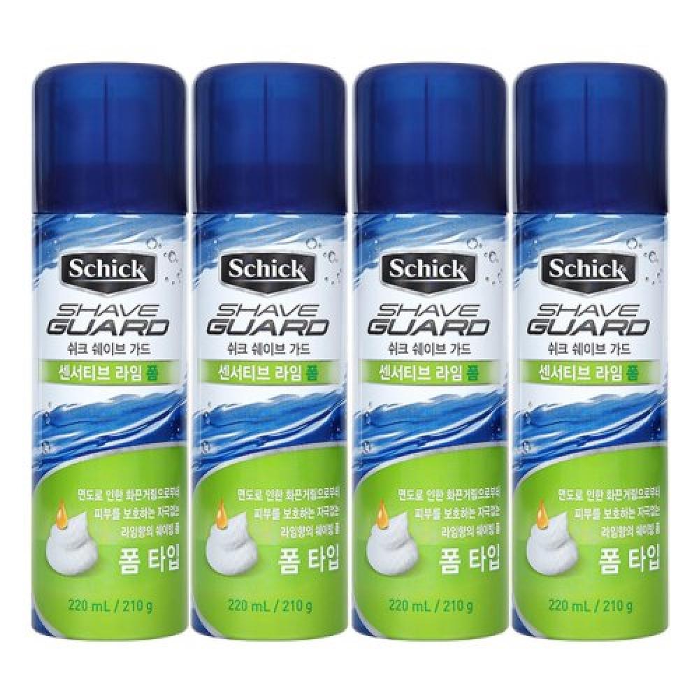 

Schick Shave Guard Sensitive Light Foam 220ml 4pcs FREE