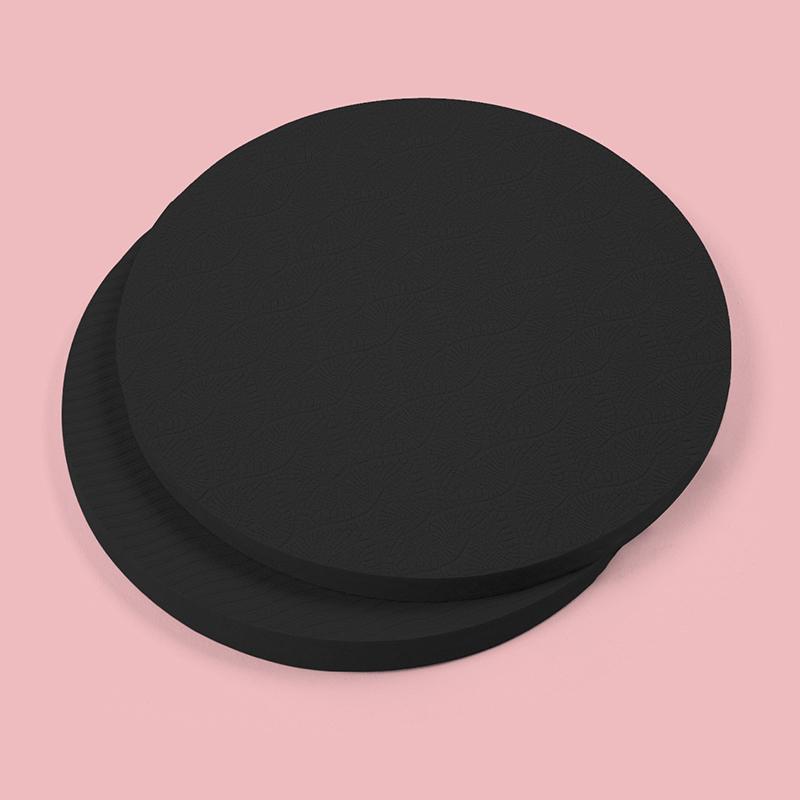 

2 шт. наколенники для йоги, толстые наколенники для упражнений на колени, локти, запястья, руки, голову, пенопластовый наколенник для пилатеса чёрный