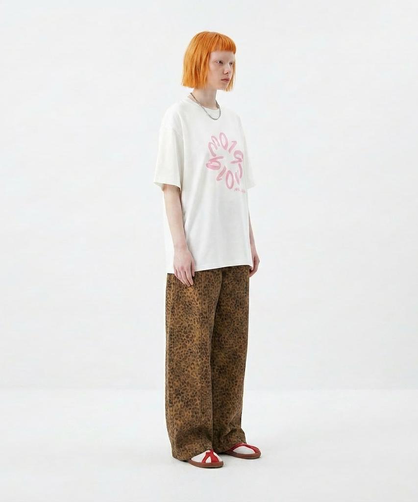BLOW Pigment_Typography T-Shirt [Pink Logo]