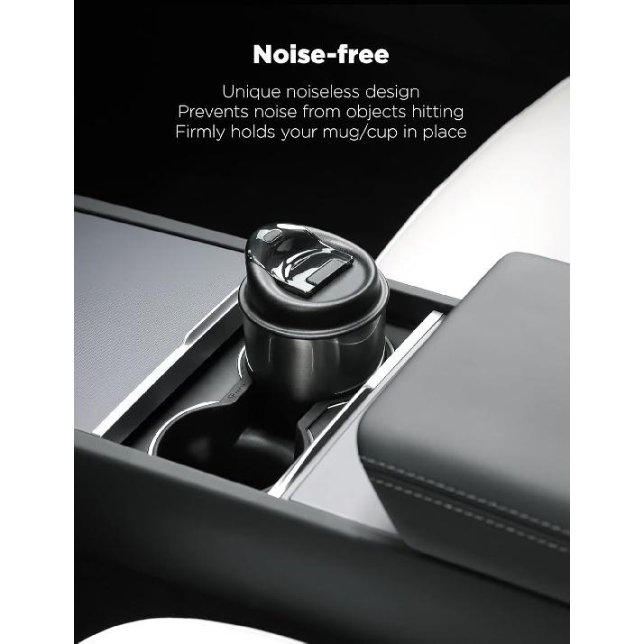 TPARTS Silicone Center Console Cup Holder Ert For New Tesla Model Y Juniper 2025+/Model 3 Highland 2024+ Anti-Slip Dust & Water Proof Noise Free