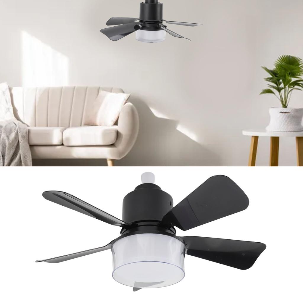 Ceiling Fan with Light 3 Colors Dimmable Quiet LED Ceiling Fan Lamp Screw in E26 Base Timer Function APP Control