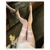 Sexy Lace Bow Decor Over Knee Sheer Stockings For Women Intimate Wear