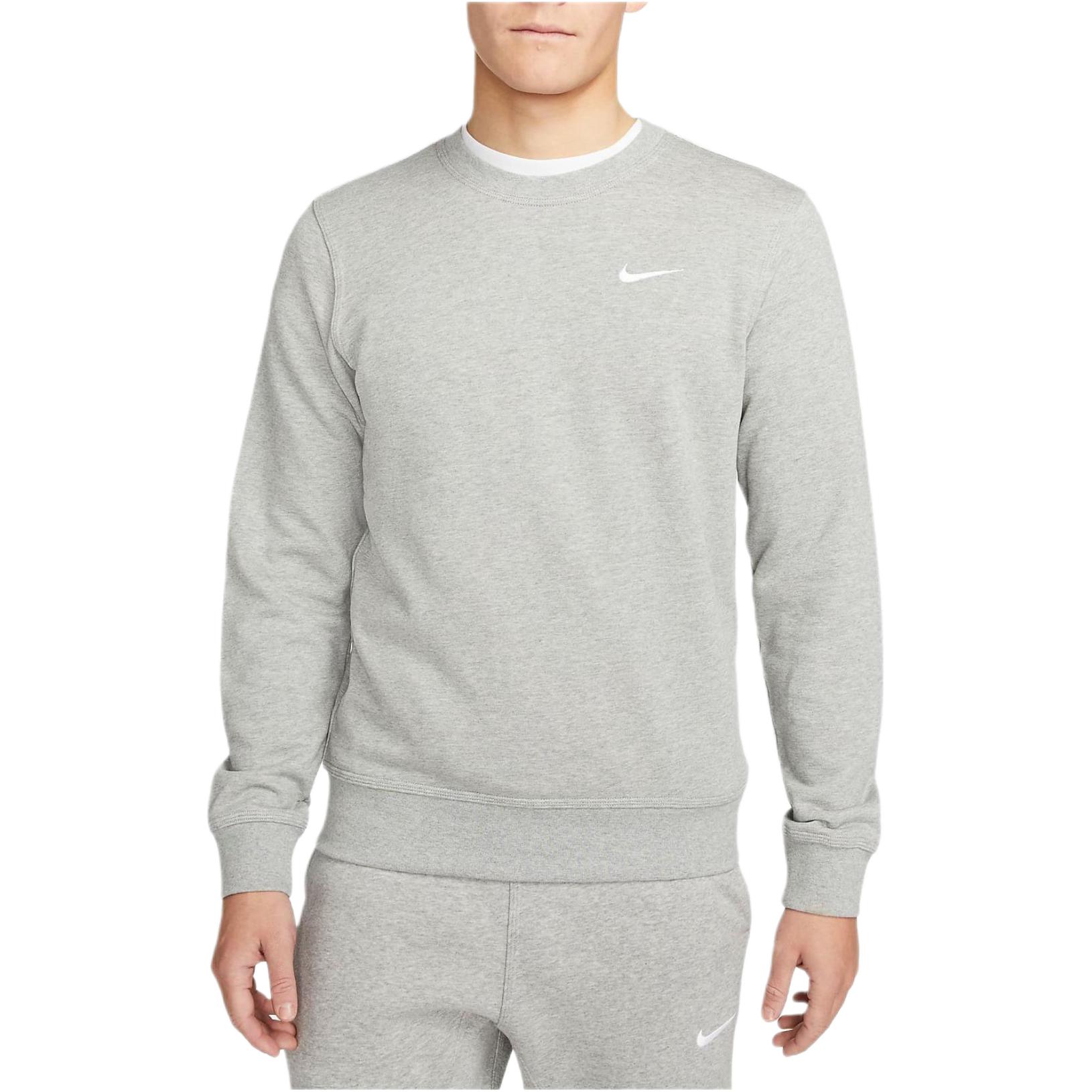 Nike Club Fleece French Terry Crew Sweatshirt Men s Dark Gray 637903-063 XXL