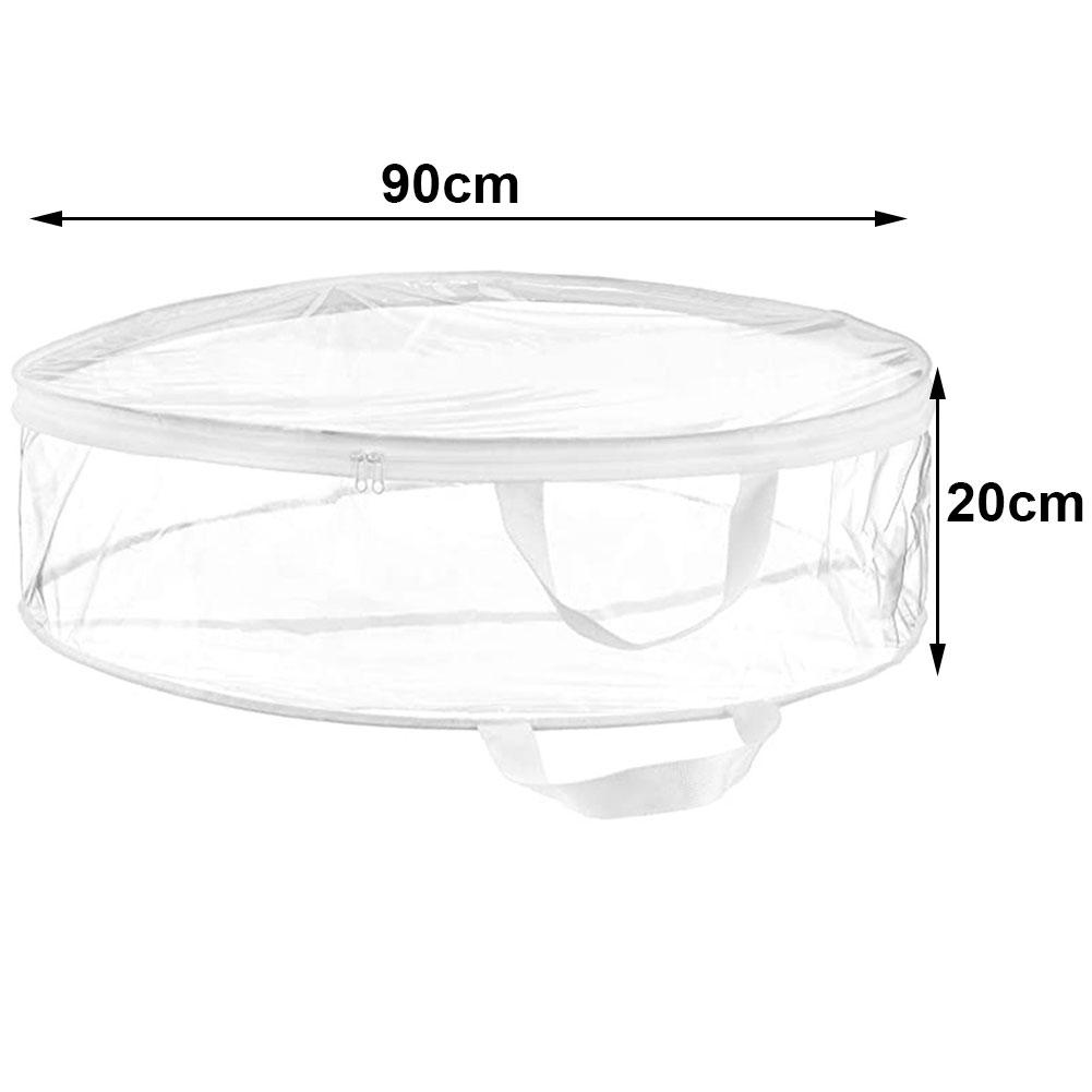 Dust Protection Christmas Wreath Bag Transparent Storage Bag