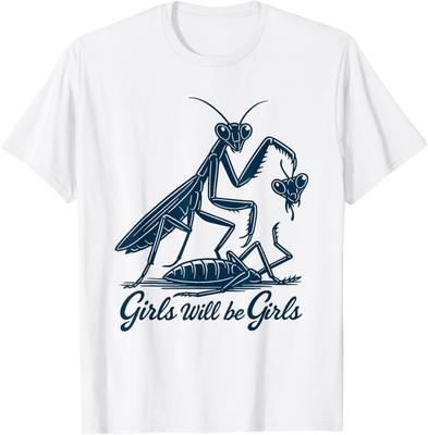 Pige Bliver Piger Bønne Mantis T-shirt, T-shirt