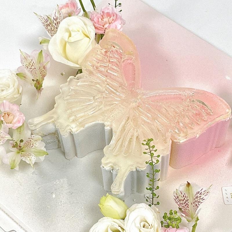 Heat Resistant Silicone Mold for Butterfly Shape Dessert Nonstick Kitchen Bakewares Pastries Baking Mold