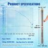 Deep Well Submersible Pump Stainless Steel Water Pump 1500W 9.8 m³/h 108 m