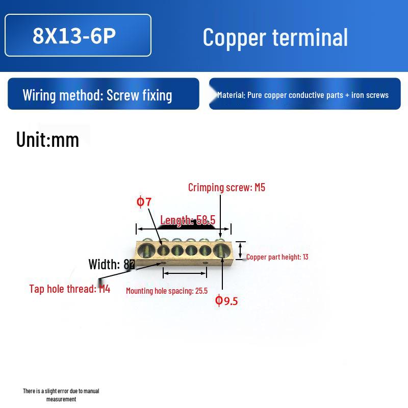 PZ30 Copper Terminal Blocks with Screws