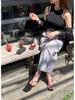 Korean Chic 2026 Spring/Autumn Casual Back Slit Double Pocket Midi Skirt for Women