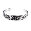 Vintage Bracelet Viking Odin Rune Letter Stainless Steel Open Bracelet Trendy Cool Couple Hand Jewelry