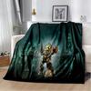 3D Retro BioShock Game Gamer Blanket,Soft Throw Blanket for Home Bedroom Bed Sofa Picnic Travel Office Rest Cover Blanket Kids
