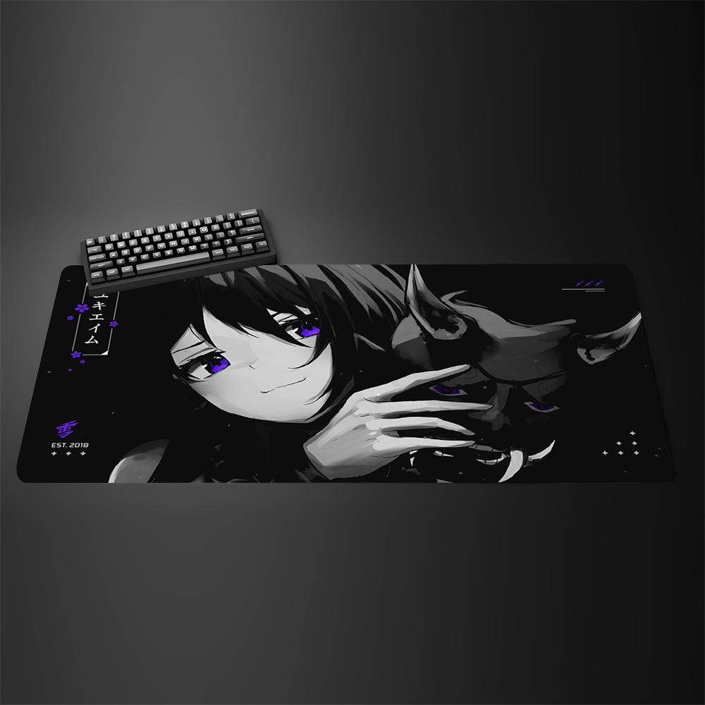 YUki Aim Gaming Mouse Pad NonSlip Mouse Mat Kazemi Anime Large Mousepad Gamer Professional Computer Big Desk Pads Keyboard Mat