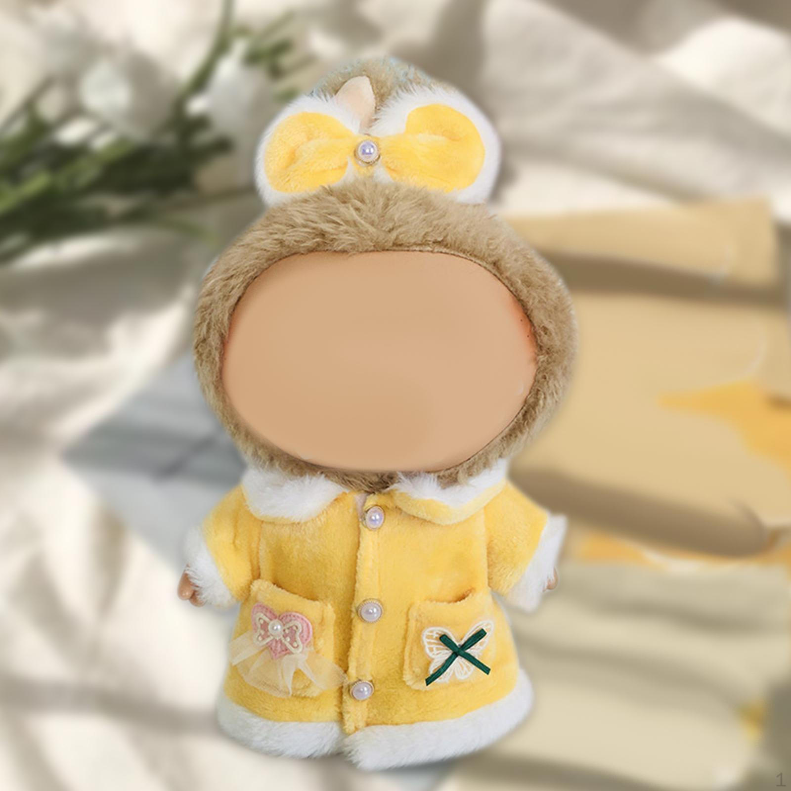 

Очаровательный набор футболок для куклы с бантом для волос - Модный набор для переодевания для 15 жёлтый