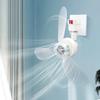 Compact Screw In Ceiling Fan E27 Mount with Adjustable Angle Quiet Operation for Bedroom Kitchen Office Daily