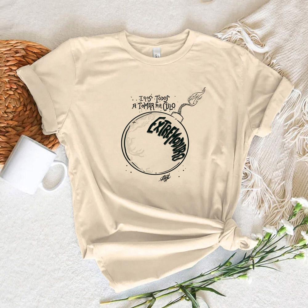 Extremoduro Top Women Funny Manga Designer Top Girl Designer Manga Harajuku Clothes
