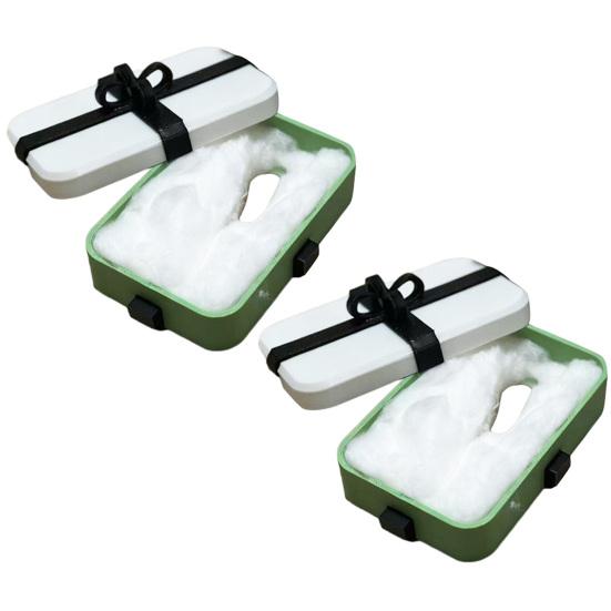 1/2/3Pcs 3D Printed Trick Gift Box Fake Finger Inside Prank Present Box with Black Ribbon April Fools' Day Gag Gift