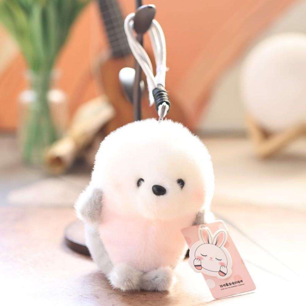 Stuffed Animals Dolphin Bag Pendant Marine Animal Seal Key Chain Plush Keychain  Home Desk Decor