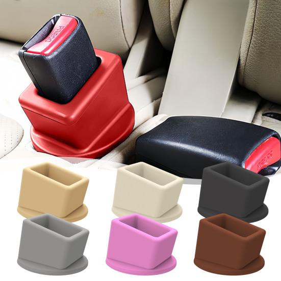 2 stk Bilbelte Spenner Holder Universal Silikon Lett Tilgang Kjøretøy Sikkerhetsbelte Booster Biltilbehør Sikkerhetsbelte Fikser
