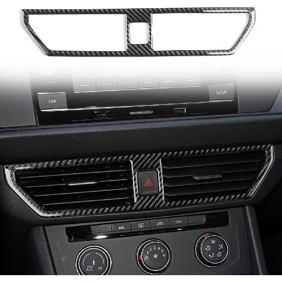 Durable Carbon Fiber Compatible with Volkswagen VW Jetta A7 2019-2025 2020 2021 2022 2023 2024 Accessories Car Gear Shift Control Anti-Scratch Panel