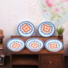 5Pcs 1:12 Dollhouse Simulation Blue White Porcelain Plates Dollhouse Kitchen Decoration Dolls House Accessories Pretend Play Toy