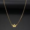 Stainless Steel Necklaces Classic Small Crown Pendant Chain Choker Charm Fashion Necklace For Women Jewelry Party Wedding Gifts