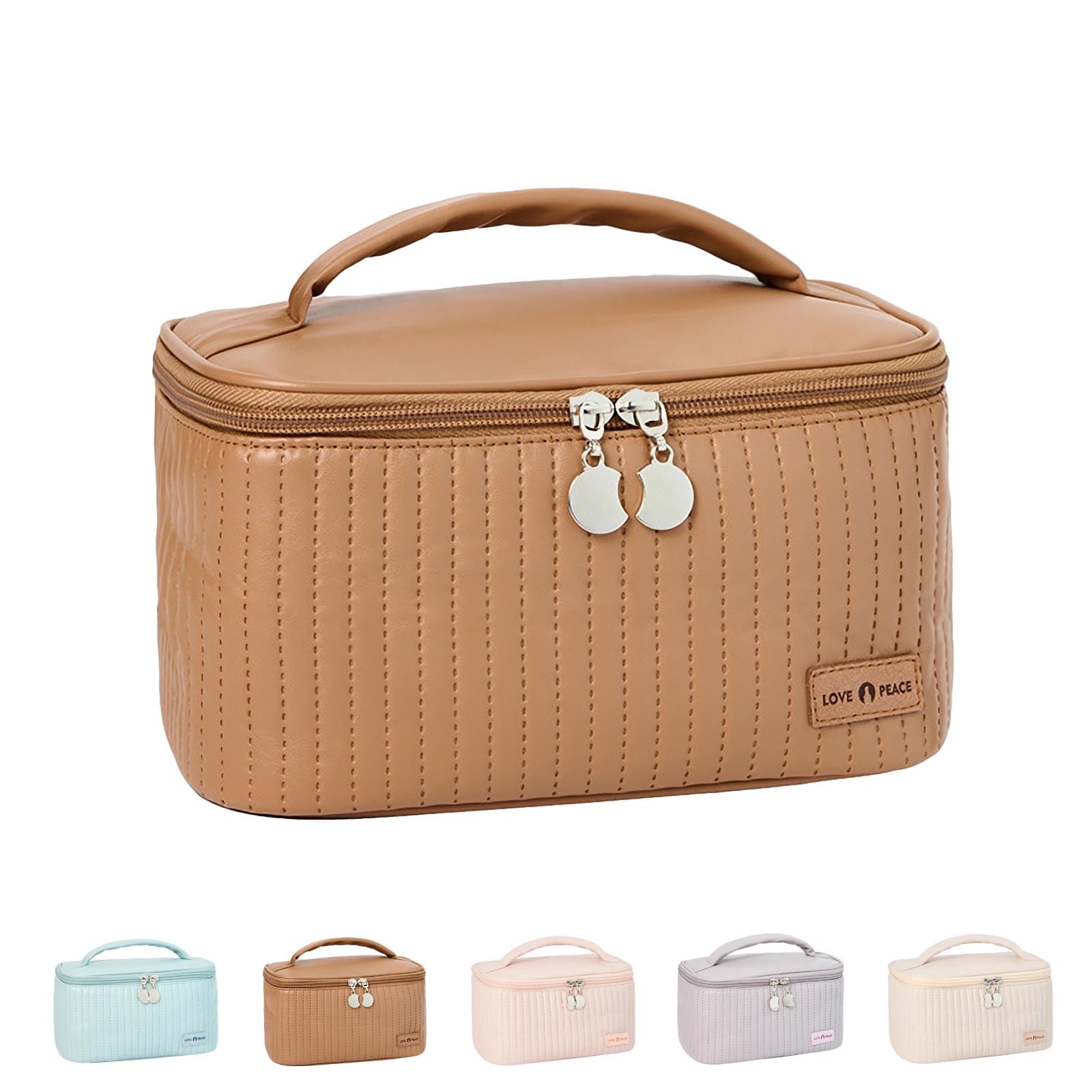 

Косметичка HiLiBoom с отделениями для кистей, большая, для туалетных принадлежностей, ультра, для инструментов для макияжа, дорожная, карман, коробка, водонепроницаемая, вместительная, легкая, портативная, милая,