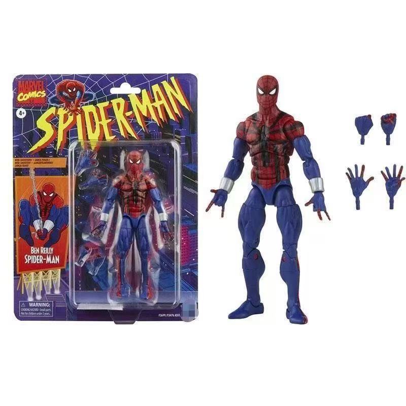 Spider-Man Actiefiguur, Retro Web Slinger Gearticuleerd, Premium Verzamelmodel Beeldje