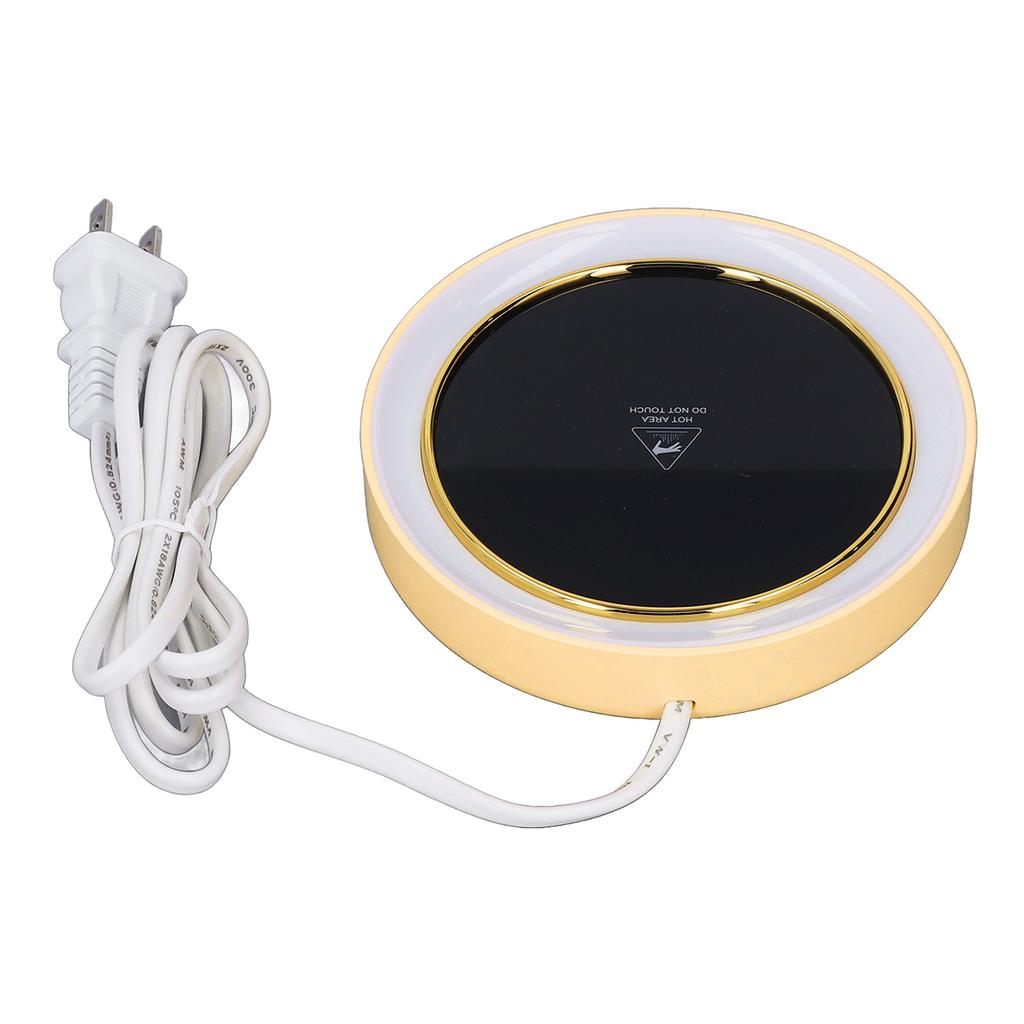 Electric Cup Warmer Constant Temperature 2 Modes LED Light Desk Cup Warmer for Office Cafe Home  AC