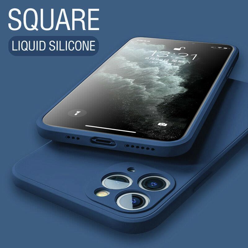 

square liquid silicone phone case for For Iphone15 14 13 12 11 Pro Max Mini X XR XS 7 8 Plus Shockproof Soft Case For iPhone 12 Mini