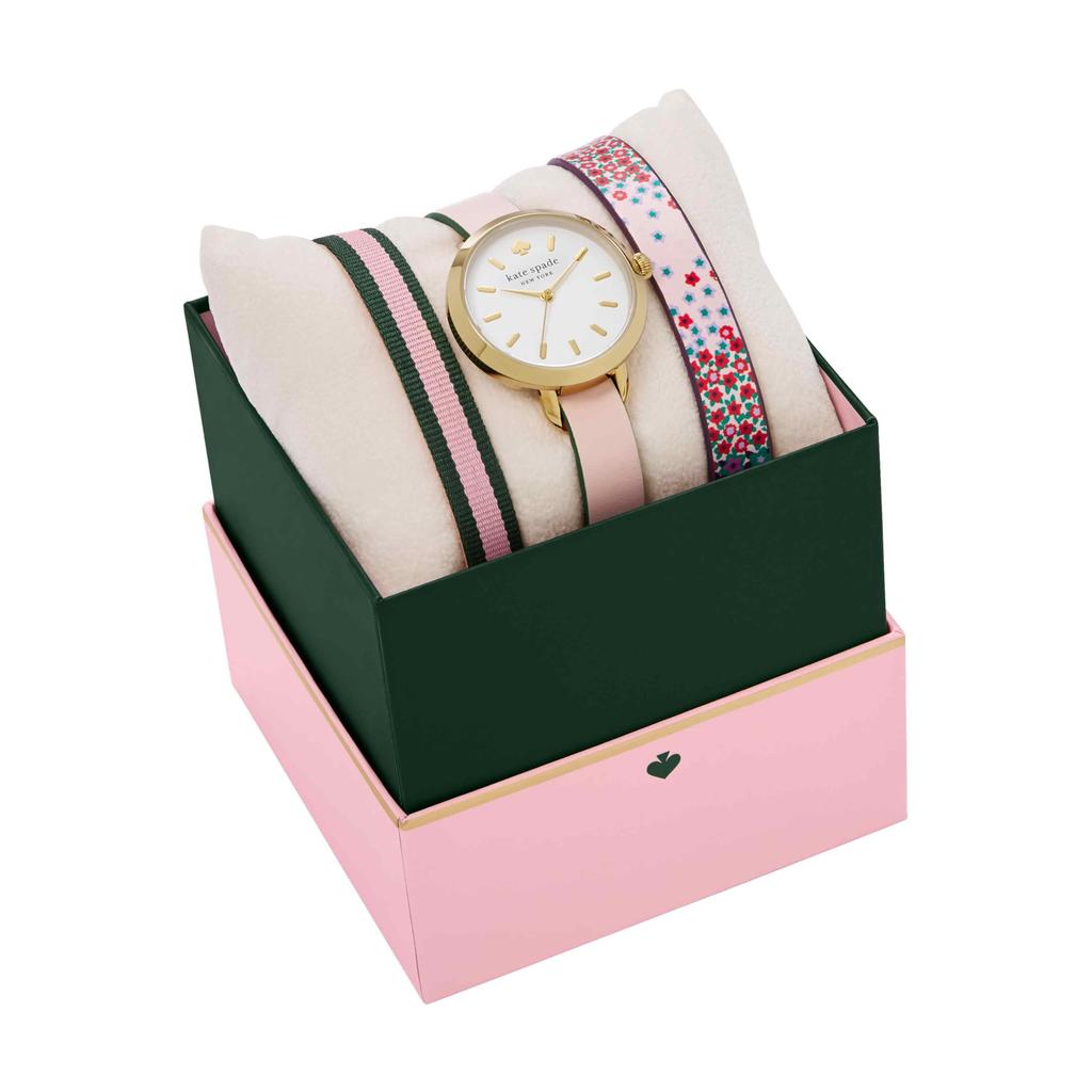 Kate Spade Analog Leather Watch KSW1663SET Women's