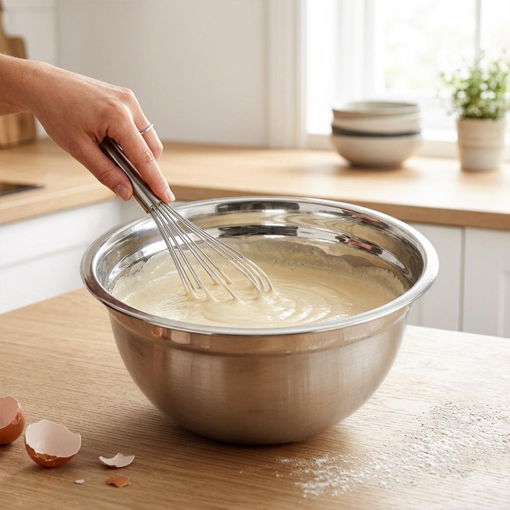 Miska Kuchenna Stalowa Do Mieszania Ubijania Potraw Sałatek 28 Cm 5L