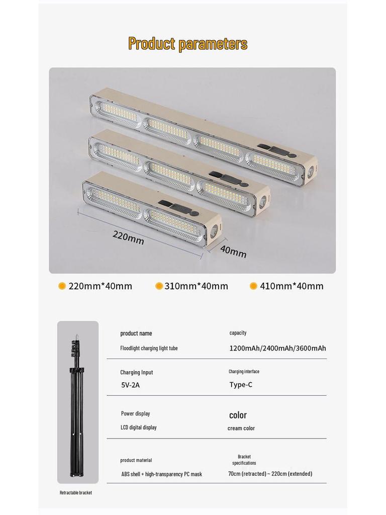 Magnetic LED Emergency Light for Home, Outdoor, and Camping