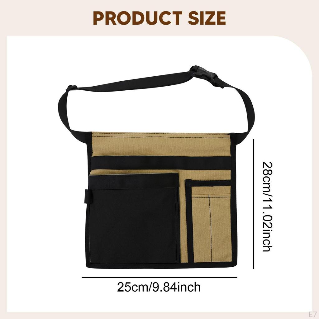 Tool Belt Apron Gardening Waist Bag Canvas Waterproof Handy Organizer Work Pouch for