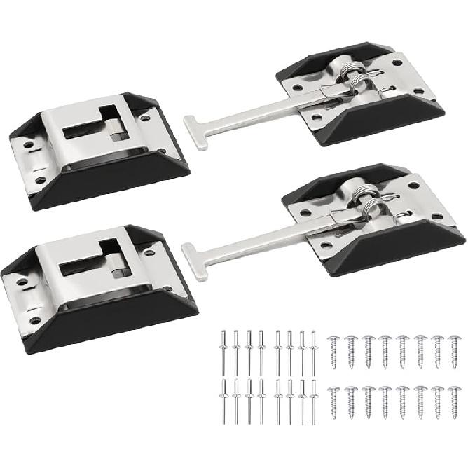 Rv Door Latch Trailer Door Latch 304 Stainless Steel Camper Door Latch Trailer Door Holder Rv Door Holder Rv Screen Door Latch 6 Inch Metal T-Style