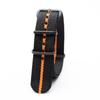 Black Nylon & Canvas Watch Strap with Vacuum-Plated Buckle