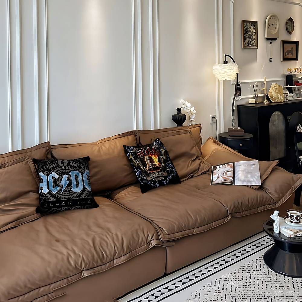 Rock Singer A-AC D-DC Band Pillowcase Toon Gift Cushion Cover Bedroom Home Sofa Chair Seat Decor Pillow Case