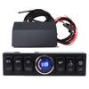 6 Gang Rocker Toggle Switch Panel Fuse Relay Control Box Replacement for JK 2007‑2017 12V