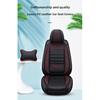 Luxurious PU leather car seat cover, 3D wing & fixed lumbar support - Soft, comfortable and durable, suitable for most Car